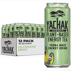 Yachak Ultimate Mint yerba mate can front view for a refreshing caffeine boost