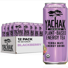 Yachak Yerba Mate Blackberry can front, ready for a natural caffeine lift on the go.