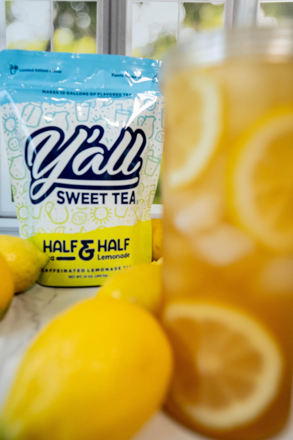 Y’all Sweet Tea original flavor bag for classic Southern iced tea