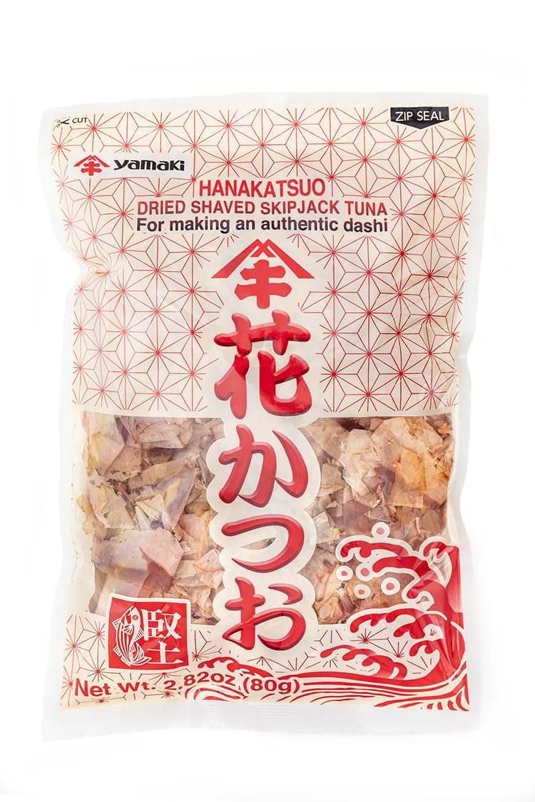 Yamaki Hana-Katsuo bonito flakes pack shot for authentic Japanese soups