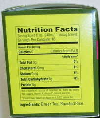 Aluminum-sealed Genmai-Cha tea bags preserve freshness for rich flavor.