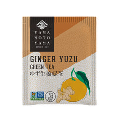 Yamamotoyama Ginger Yuzu Green Tea packaging showing premium ingredients and aroma