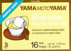 Yamamotoyama hojicha green tea bags with a toasty aroma for relaxing evenings.