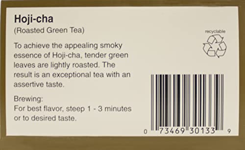 Yamamotoyama hojicha packaging varies, gift-ready presentation for this six-pack.