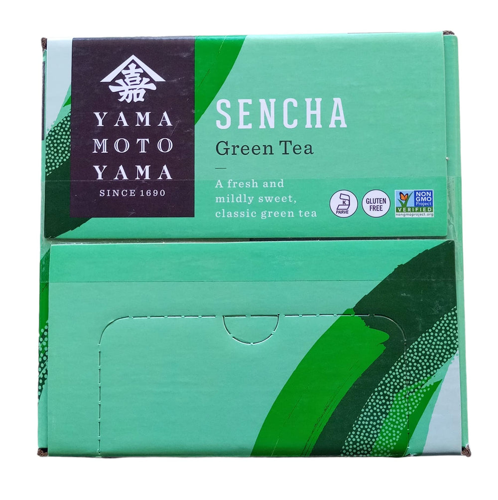 Yamamotoyama Sencha green tea bags 90-count pack for a fresh daily cup with gentle caffeine