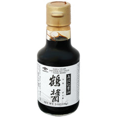 Yamaroku Tsurubishio bottle highlighting a rich umami for sushi and cooking.