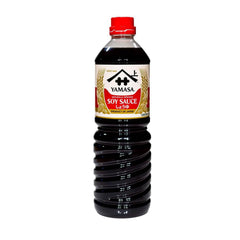 Yamasa Spicy Soy Sauce bottle pouring to boost bold heat and depth