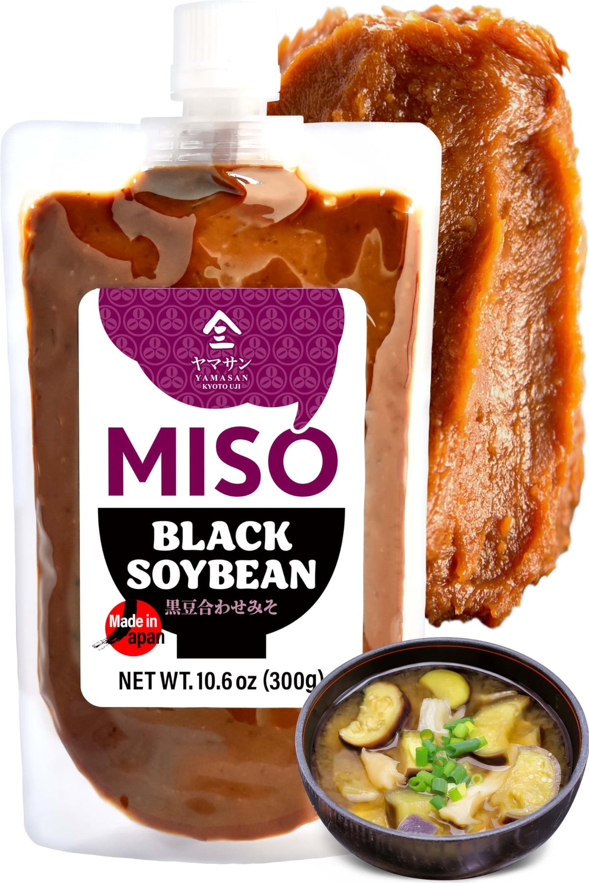 YAMASAN KYOTO UJI Awase Miso Paste tube, easy miso soup base with deep umami