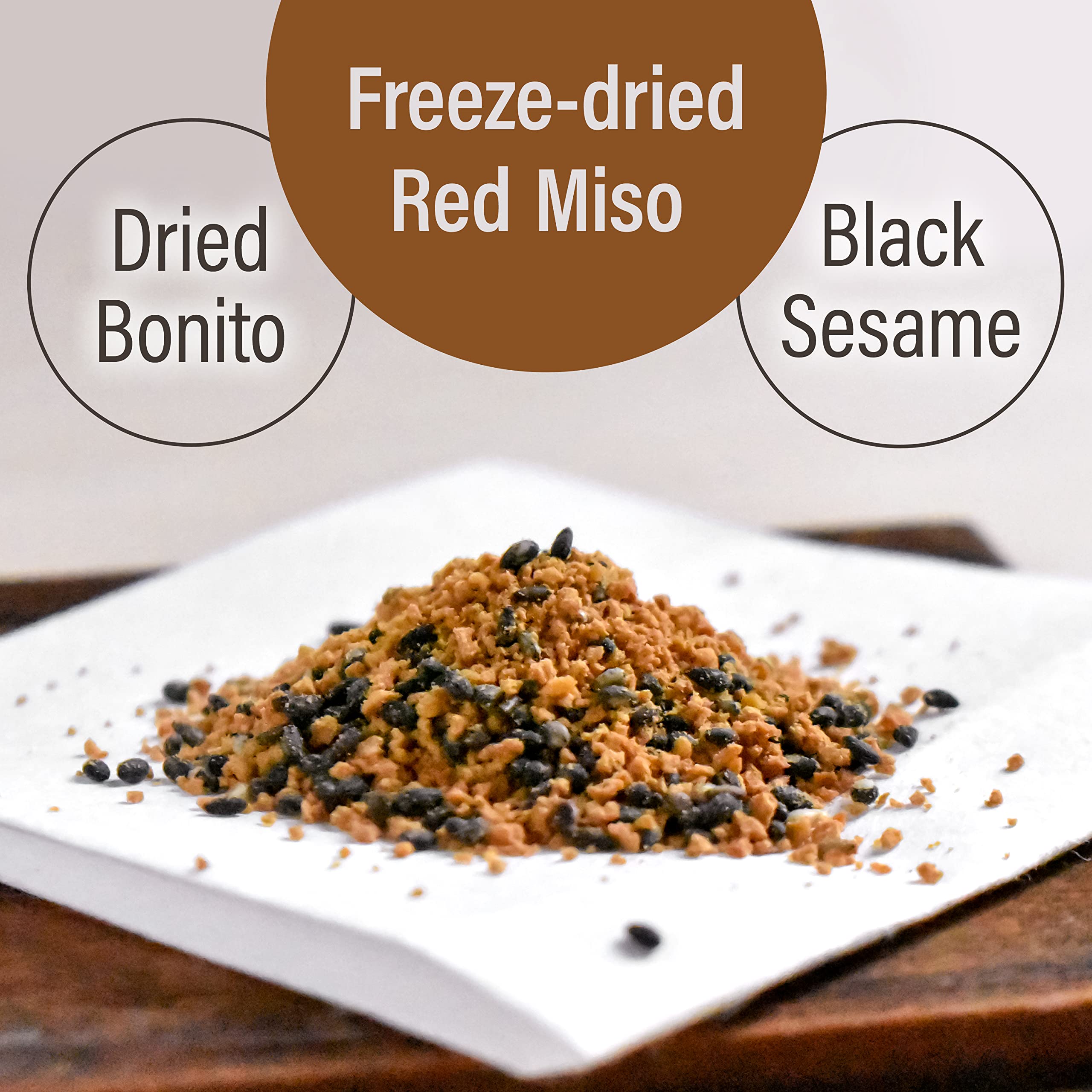 YAMASAN KYOTO UJI black sesame furikake accents salads with savory crunch.