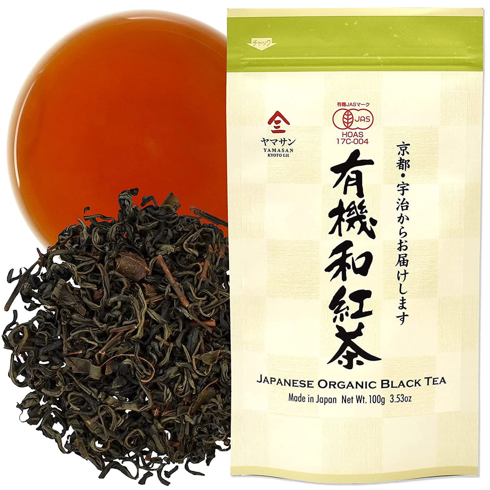 YAMASAN Kyoto UJI black tea loose leaves for a refined morning cup