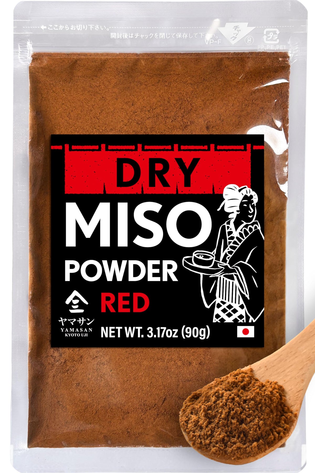 YAMASAN KYOTO UJI freeze-dried red miso powder packaging highlights premium flavor for everyday cooking.