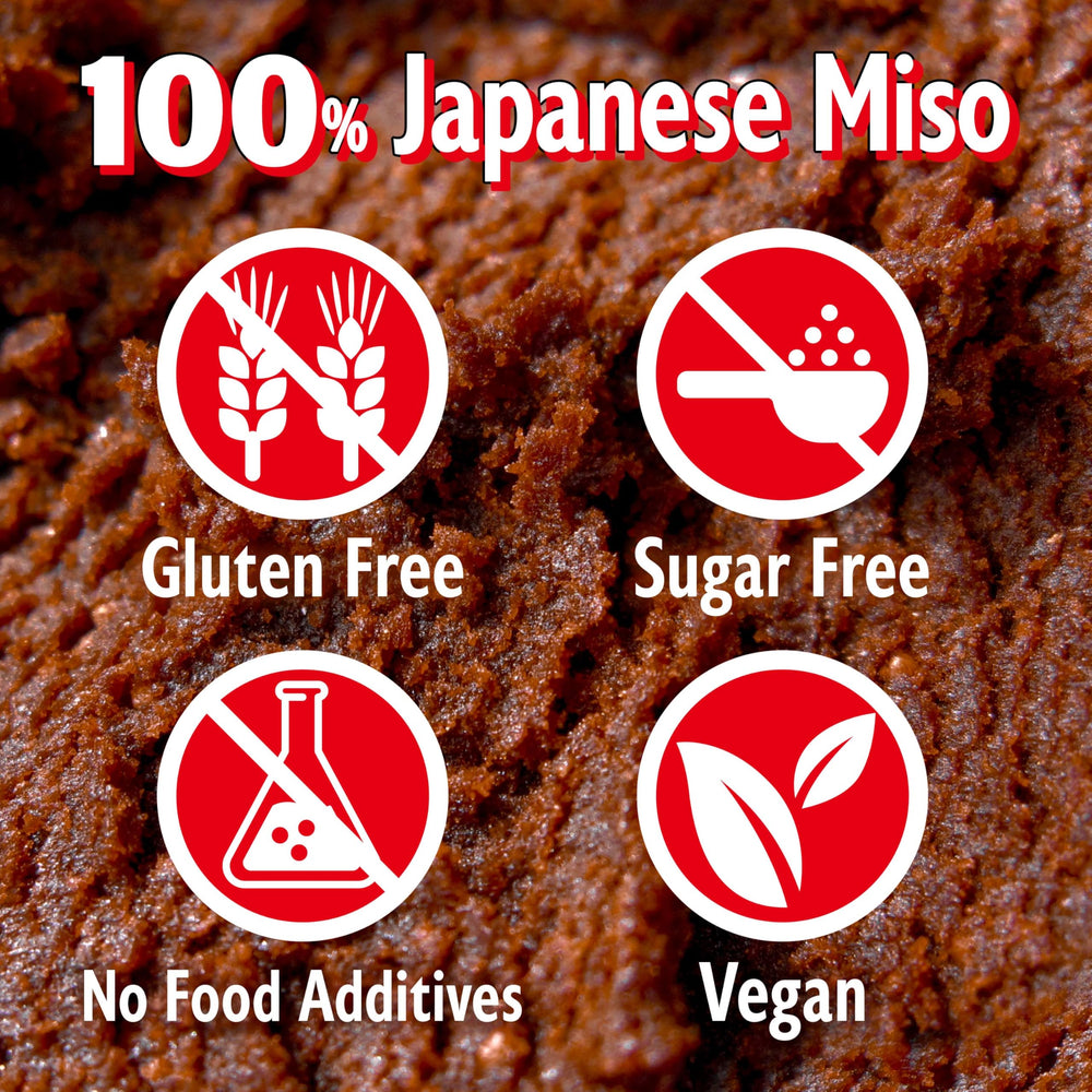 YAMASAN KYOTO UJI glass jar containing miso powder shows convenient, shelf-stable storage.