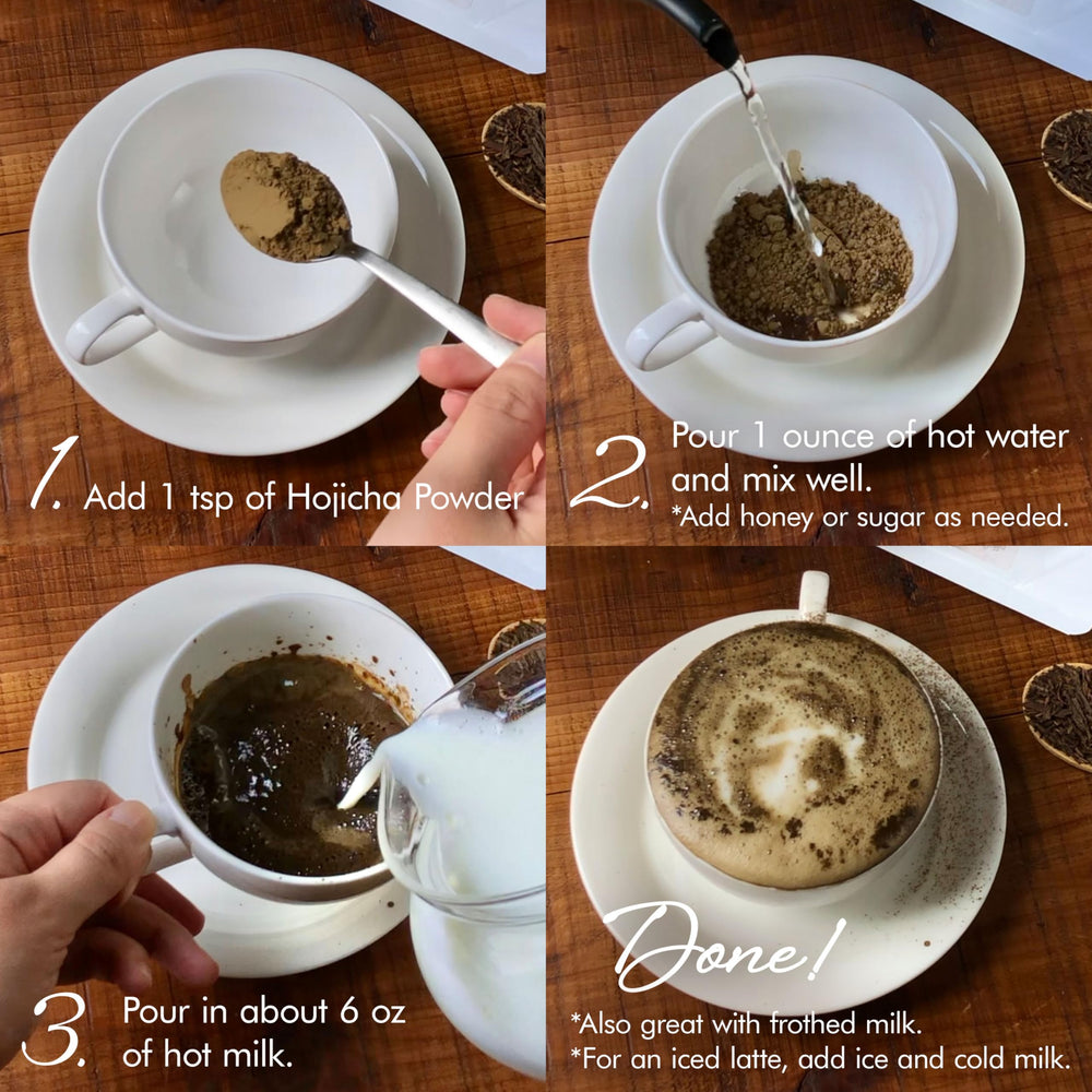 YAMASAN KYOTO UJI Hojicha powder baking scene adds roasted depth to treats.