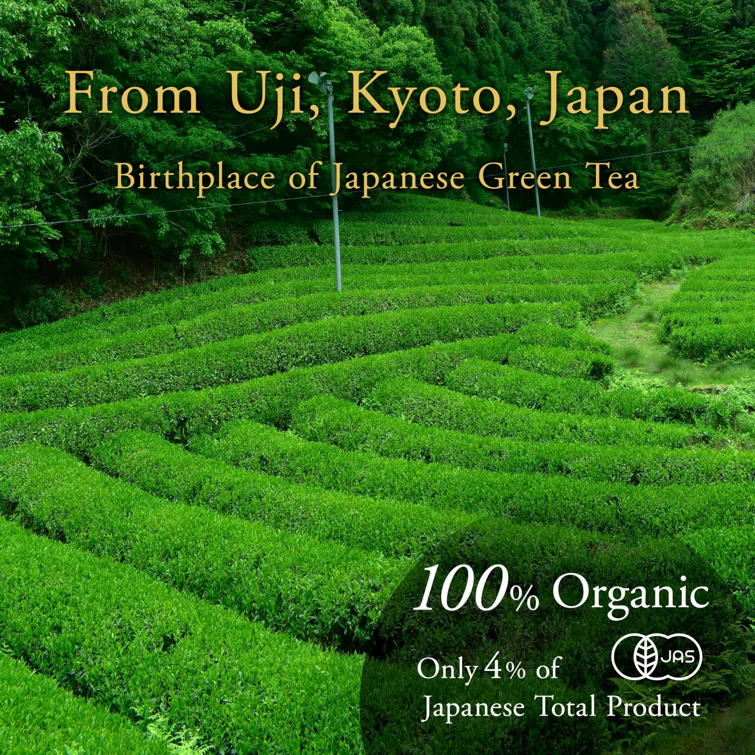 YAMASAN KYOTO UJI Hojicha powder cup illustrates a smooth latte ritual.