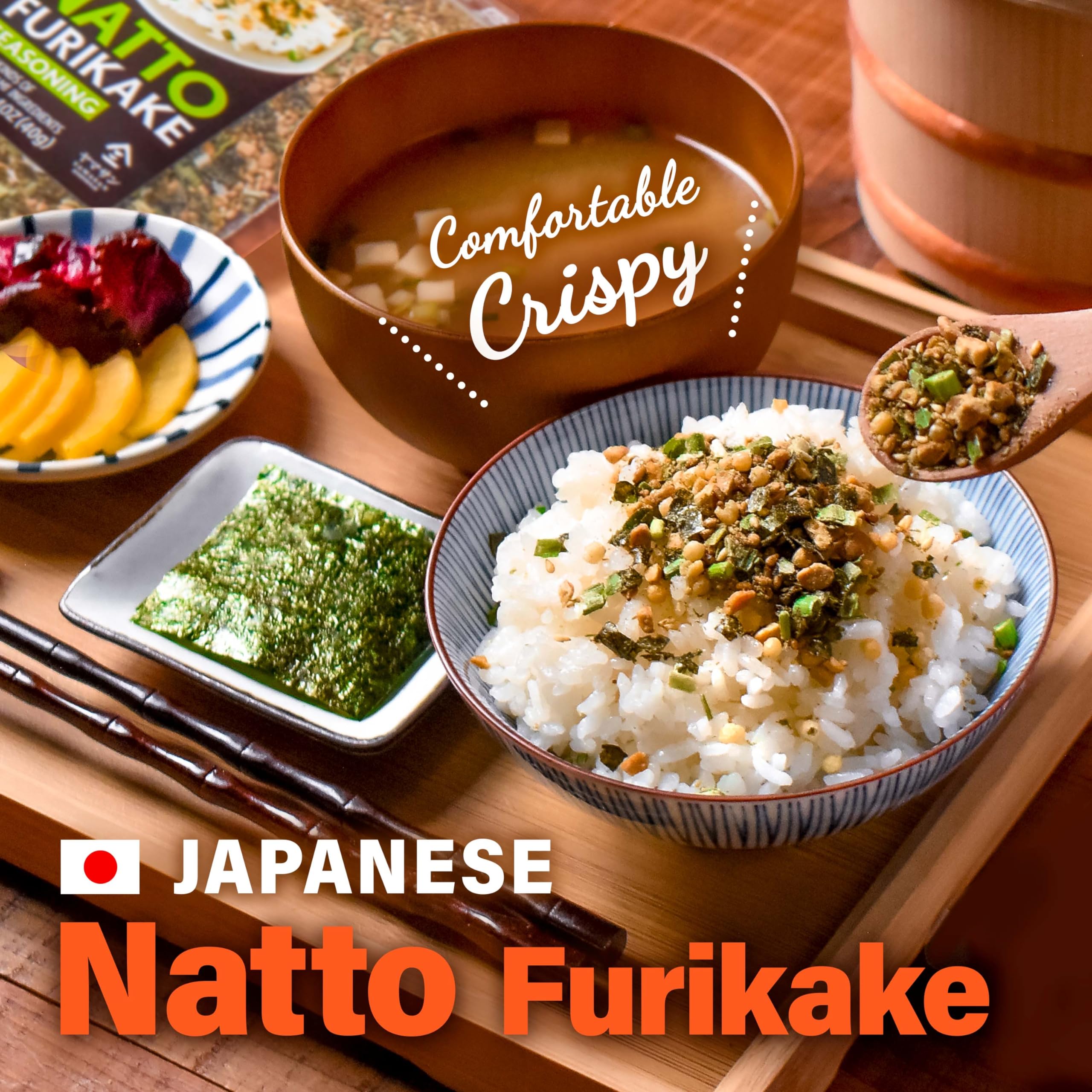 YAMASAN Kyoto UJI natto furikake highlights six umami components in the mix