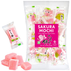 Yamasan Kyoto Uji Sakura Mochi Candies in packaging, ideal for gifting.