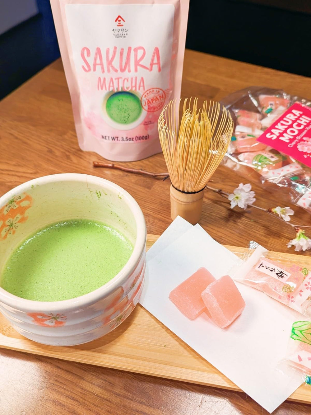 Yamasan Kyoto Uji Sakura Mochi Candies travel-friendly snack for spring.