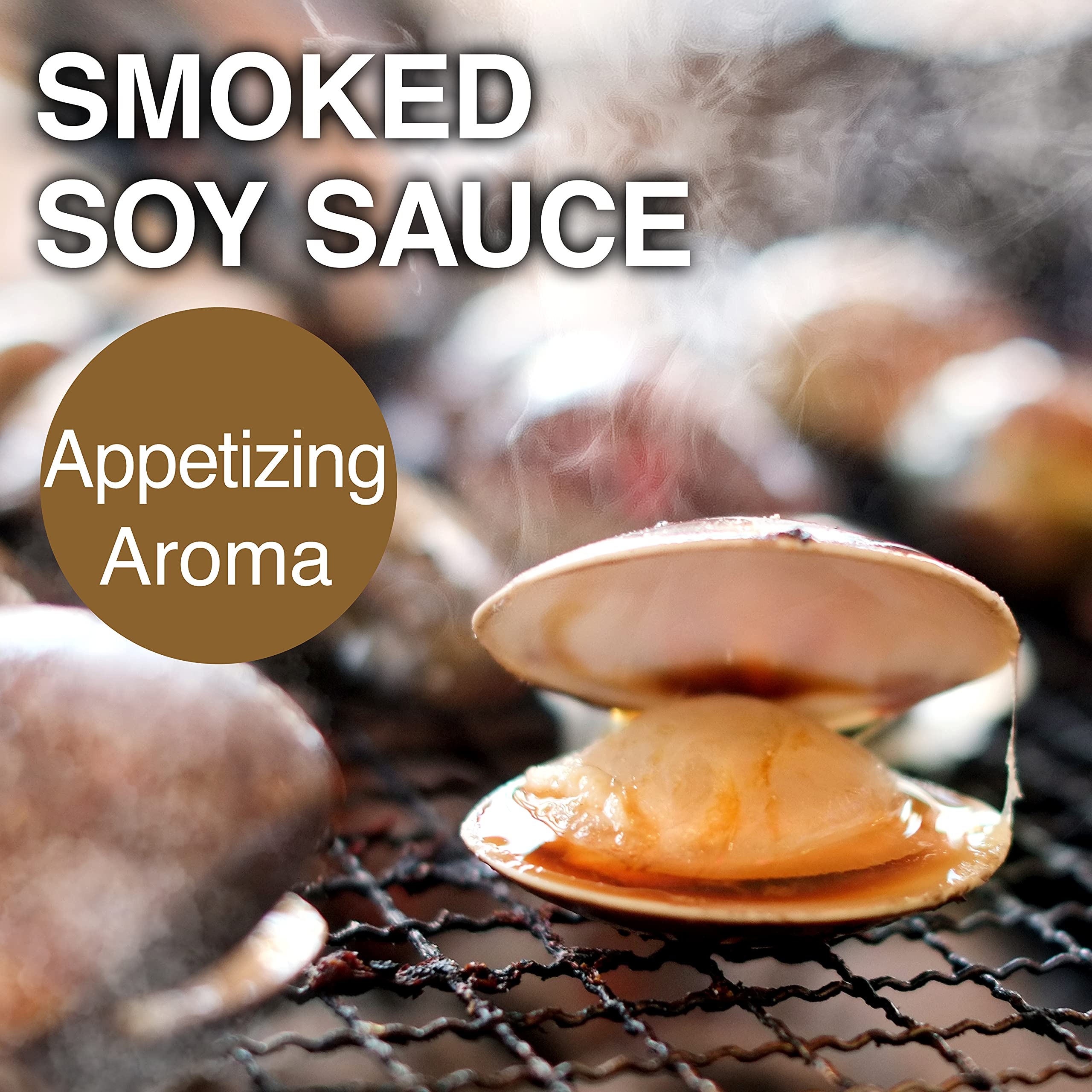 YAMASAN KYOTO UJI smoked shoyu with wood-smoke close-up highlighting oak-beech-Sakura blend.