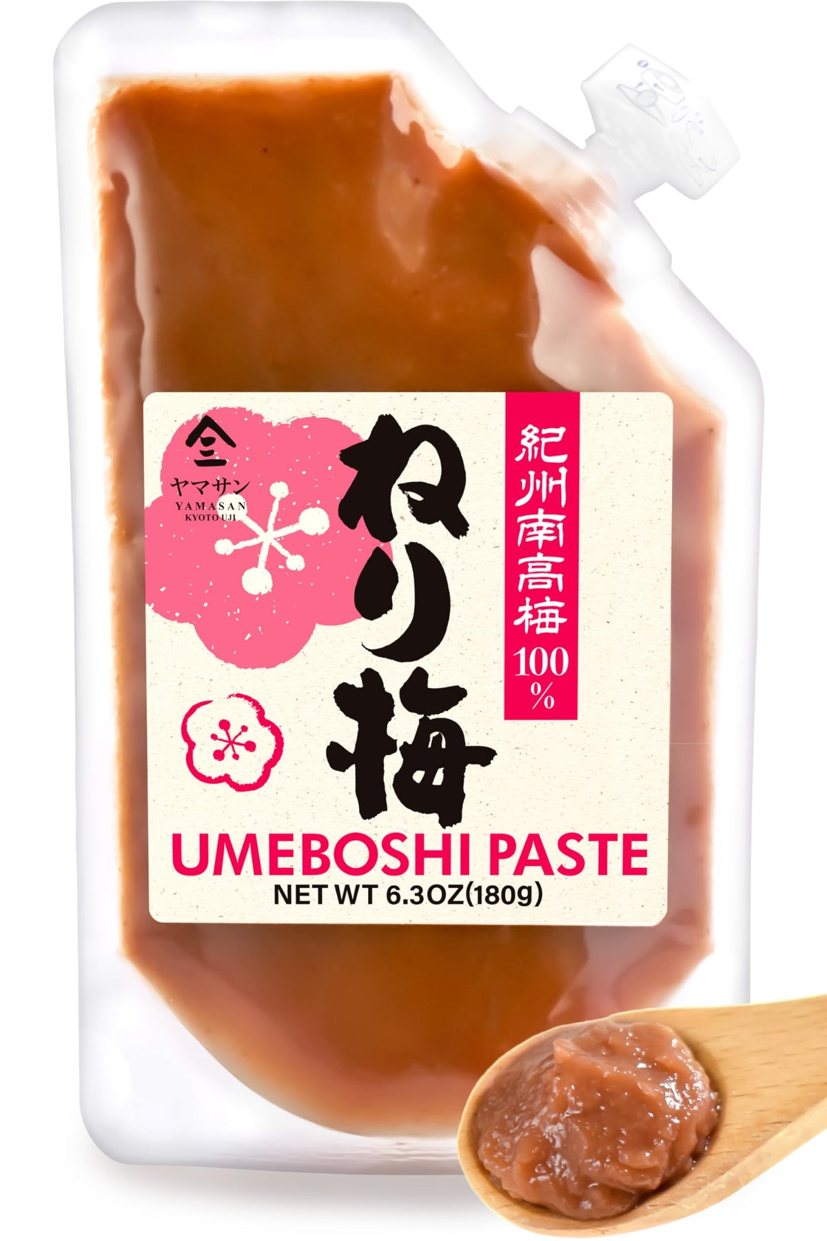 Yamasan Kyoto Uji umeboshi paste tube for convenient, authentic plum flavor in meals.