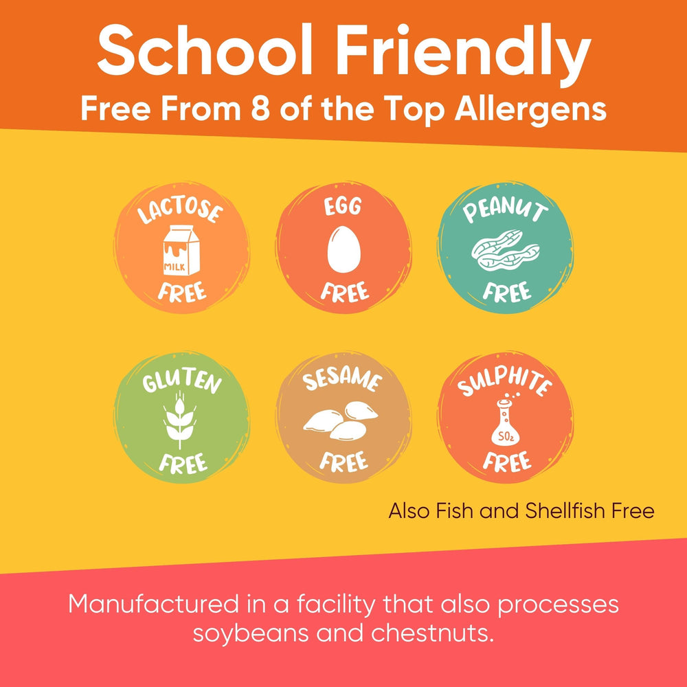 Yammy Dried Sweet Potato Sticks gluten-free vegan claim icon.