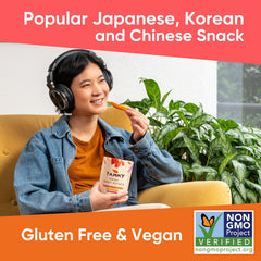 Yammy Dried Sweet Potato Sticks ready-to-eat in a single-serve pouch.