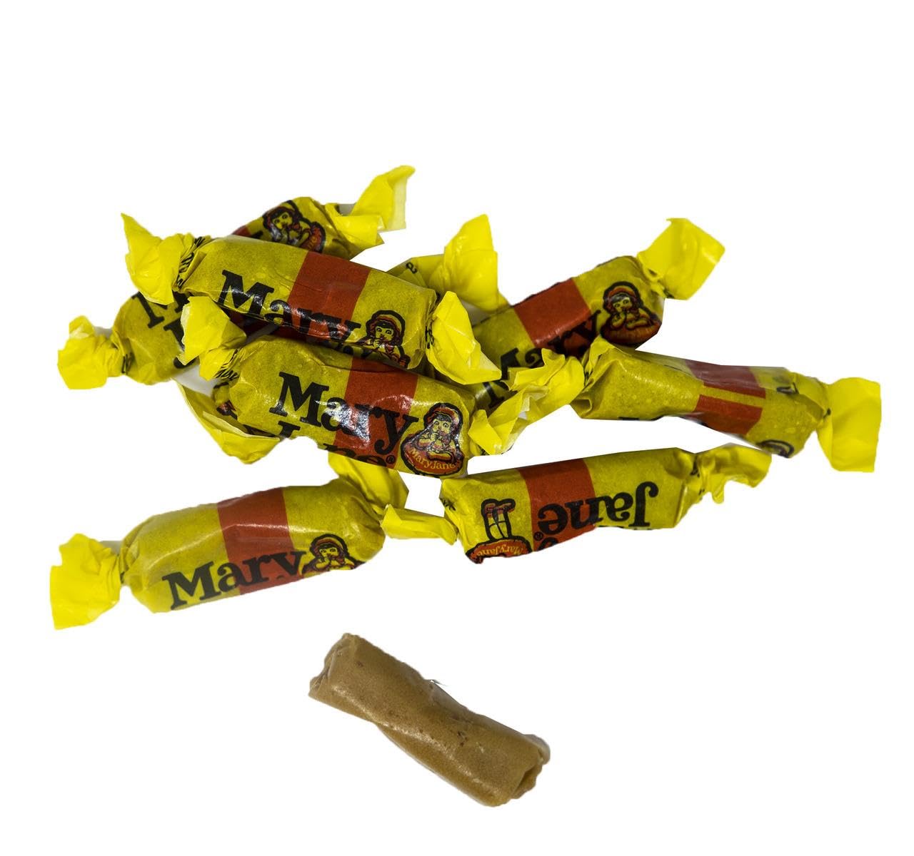 Yankee Traders Mary Janes classic peanut molasses candy, 2 lb, ideal for party favors.
