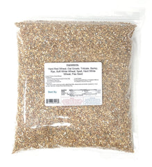 Closeup of YANKEETRADERS grains: hard and soft wheat, triticale, rye for baking
