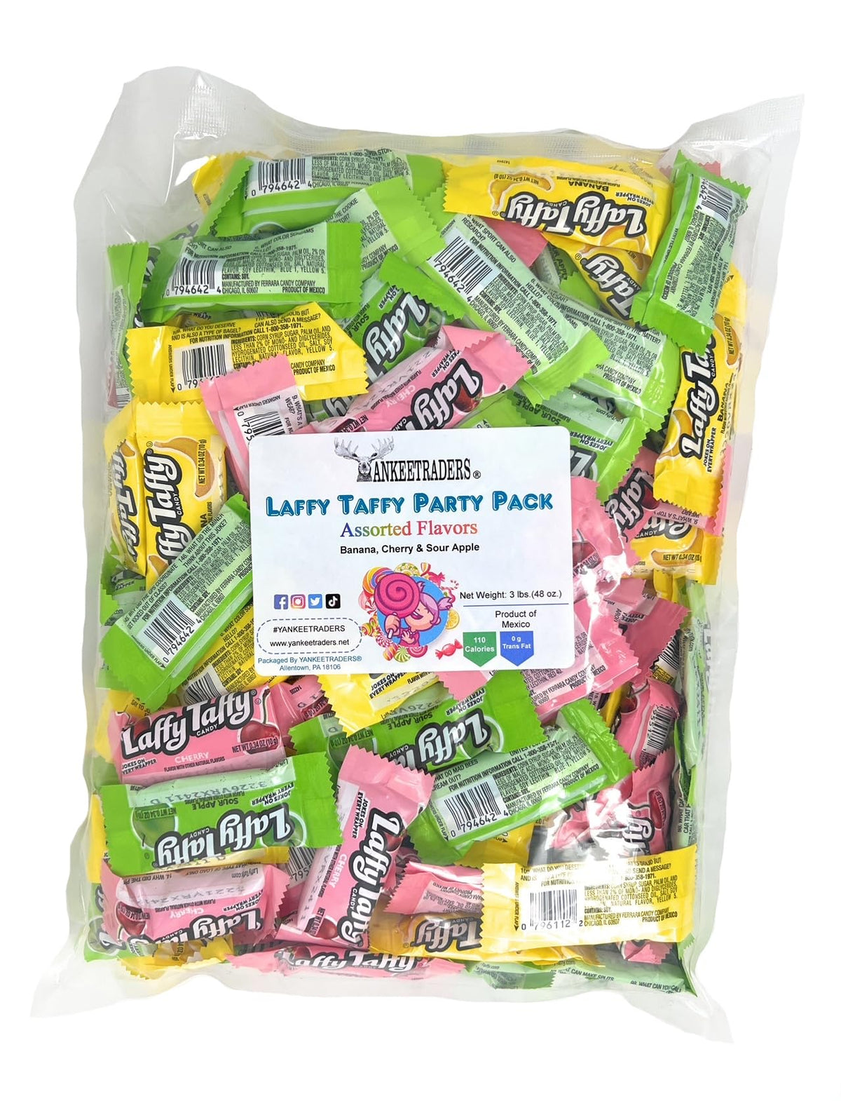 YANKEETRADERS Laffy Taffy Party Pack front view for party snacking