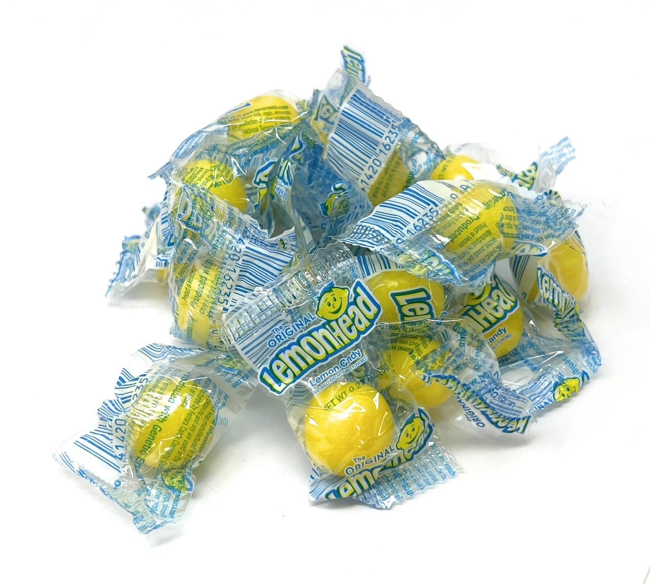YANKEETRADERS Lemonhead coating, sour shell and hard center close-up