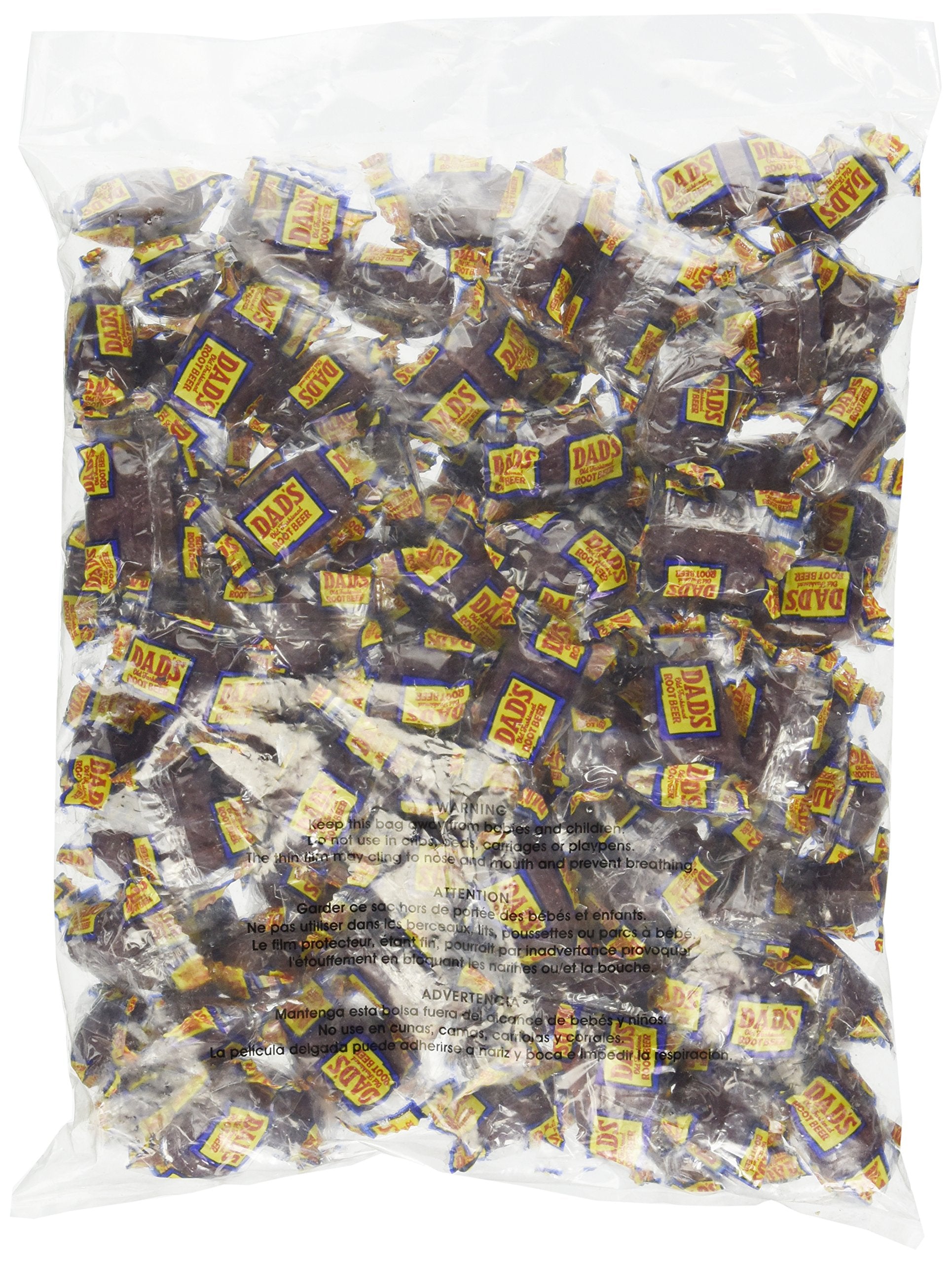 YANKEETRADERS Washburn Dad's Root Beer Barrels wrapped candies close-up, nostalgic party snack
