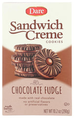 YANKEETRADERS Dare fudge chocolate creme cookies pack ideal for sharing and snacking.