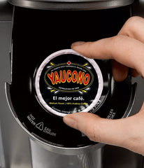 Yaucono 1896 heritage logo signaling a long-running Puerto Rican coffee tradition.