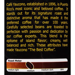 Yaucono coffee beans hand-picked and roasted for consistent flavor