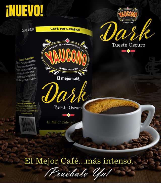 Yaucono Dark Roast bag back with degassing valve preserves aroma for richer brews