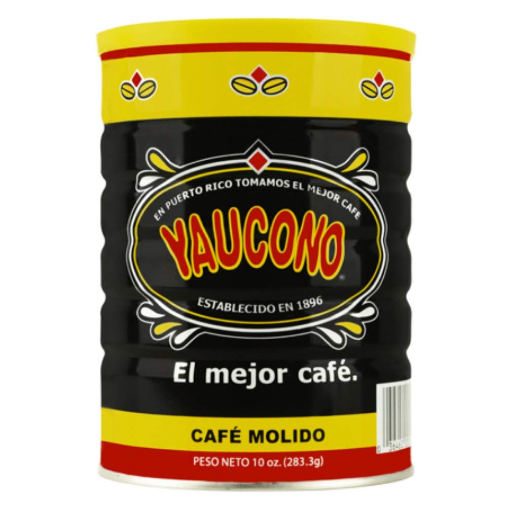 Yaucono ground coffee can with arabica notes delivering a smooth, balanced brew.