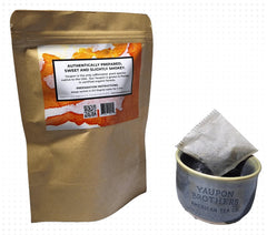 Cup of Warrior Tea emits smoky aroma for a bold morning.