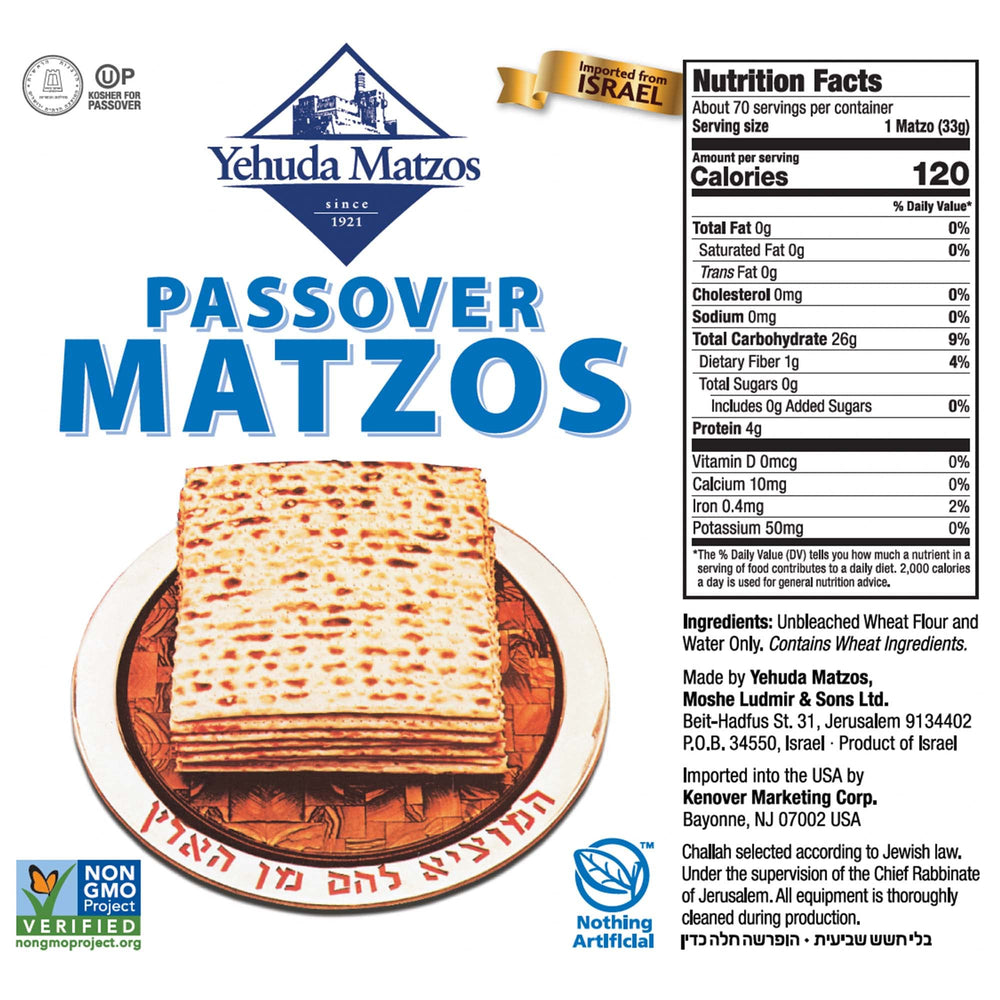 Yehuda bonus resealable pouch keeps matzo fresh and crunchy