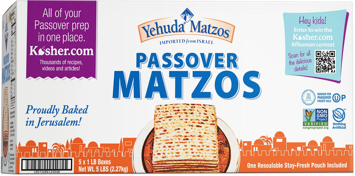 Yehuda Freshly Baked Passover Matzo 1 lb pack with crisp texture