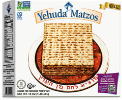 Yehuda Passover Matzo Cracker with crisp bite, ideal for snacking.