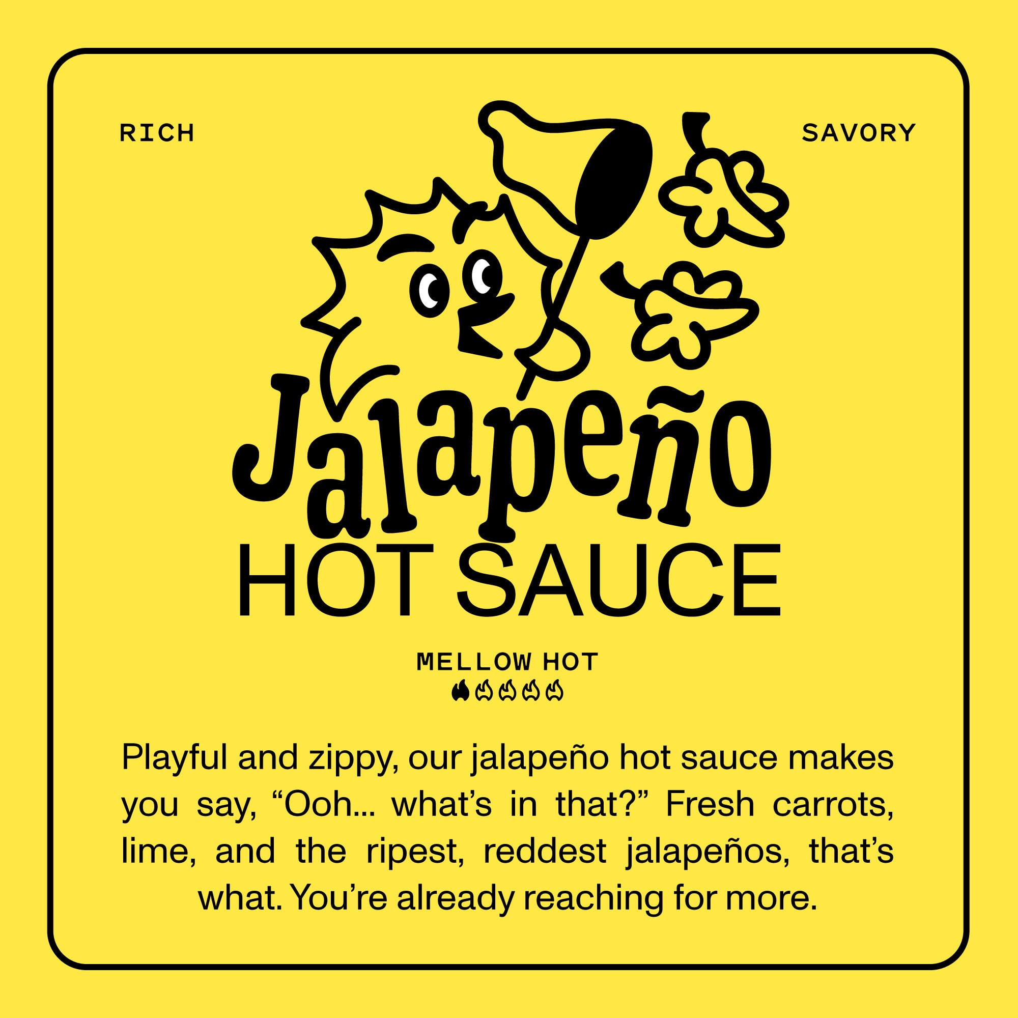 Tabletop scene featuring Yellowbird Jalapeño on a kitchen counter.
