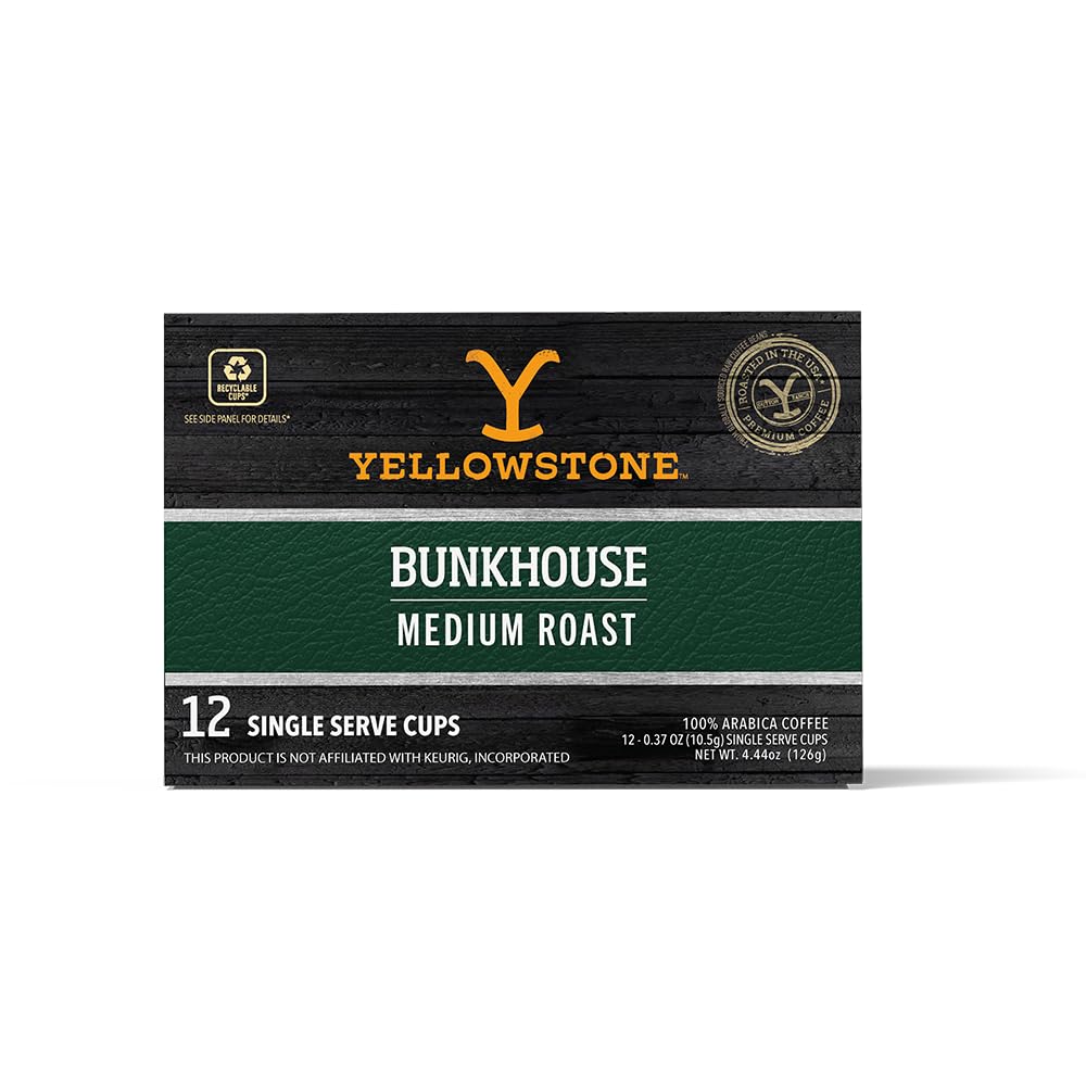 Yellowstone Bunkhouse box of recyclable pods for quick, mess-free mornings.