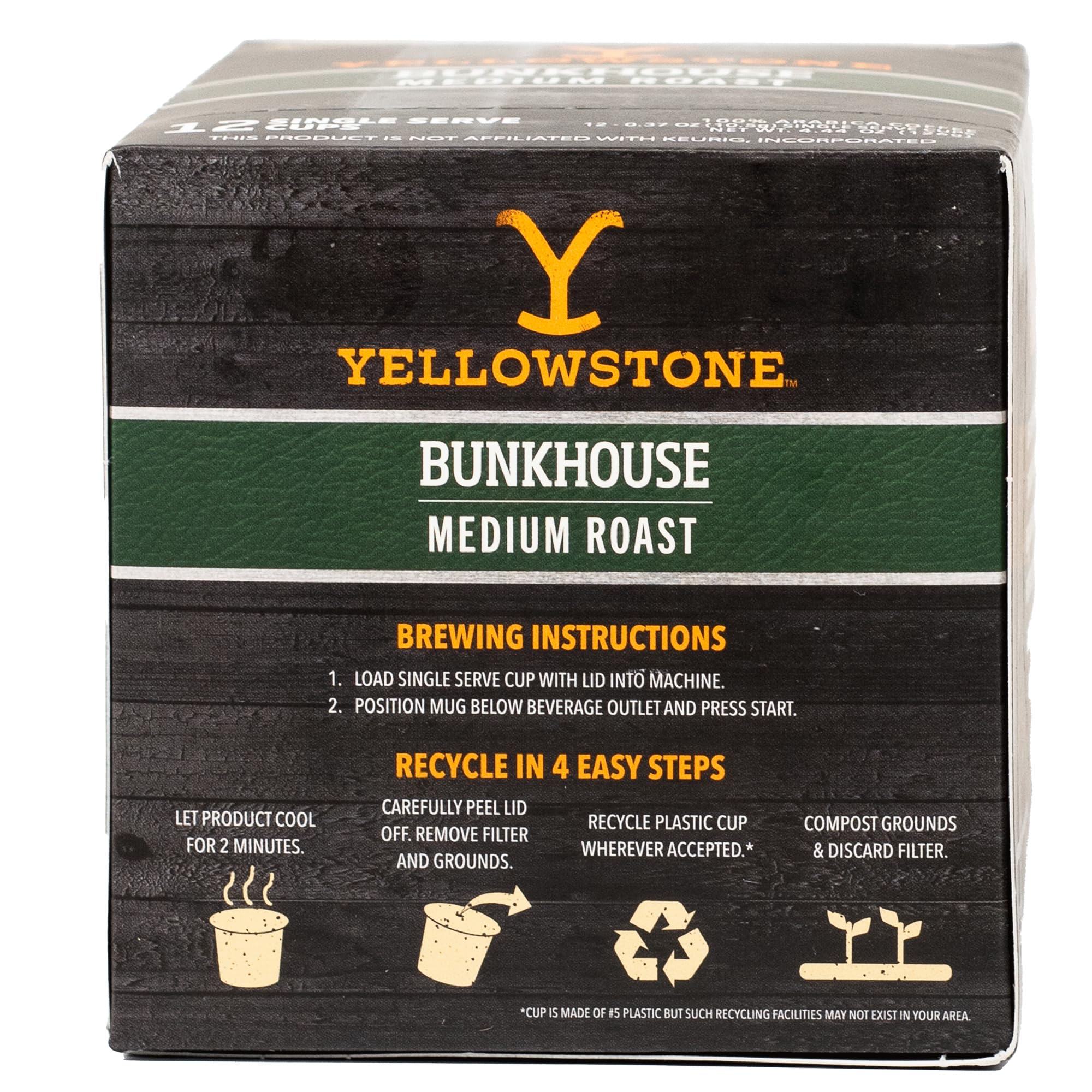 Yellowstone Bunkhouse mug with steam evokes early ranch mornings.