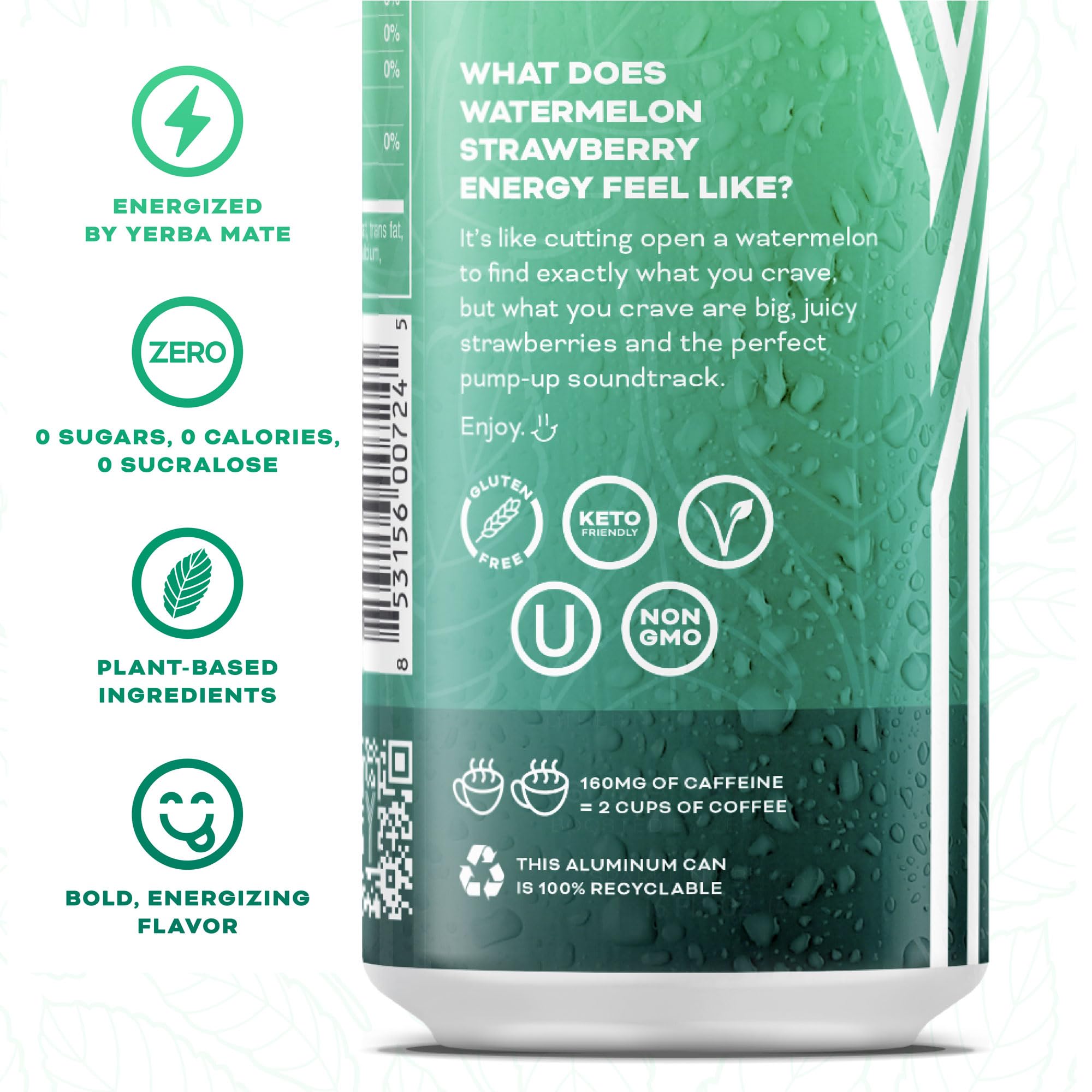 Yerbaé Yerba Mate energy close-up—caffeine lift for focus without sugar.