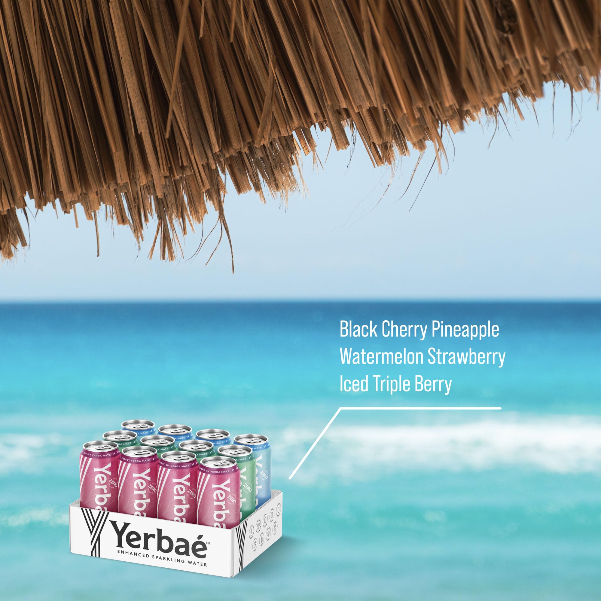 Yerbaé Energy Can Pour reveals bright fizz and quick refreshment.