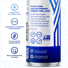 Pour of sparkling Yerbaé Seltzer with bubbles for a crisp, caffeinated sip