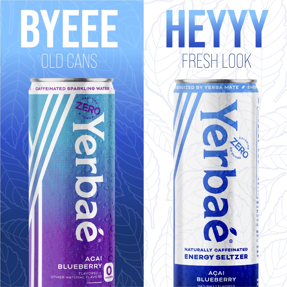 Yerbaé Energy Seltzer glass — ready-to-drink refreshing on the go.