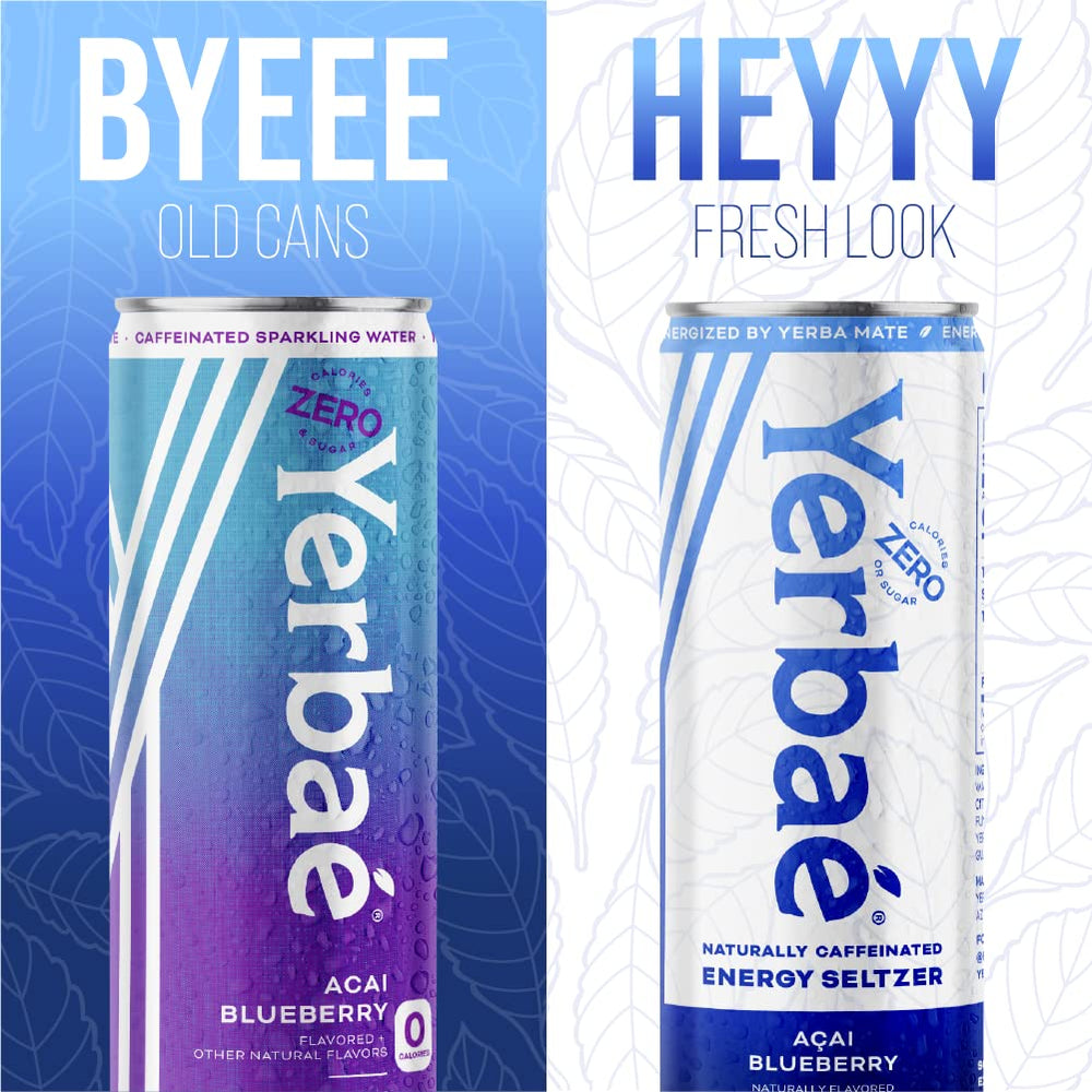 Yerbaé Energy Seltzer glass — ready-to-drink refreshing on the go.
