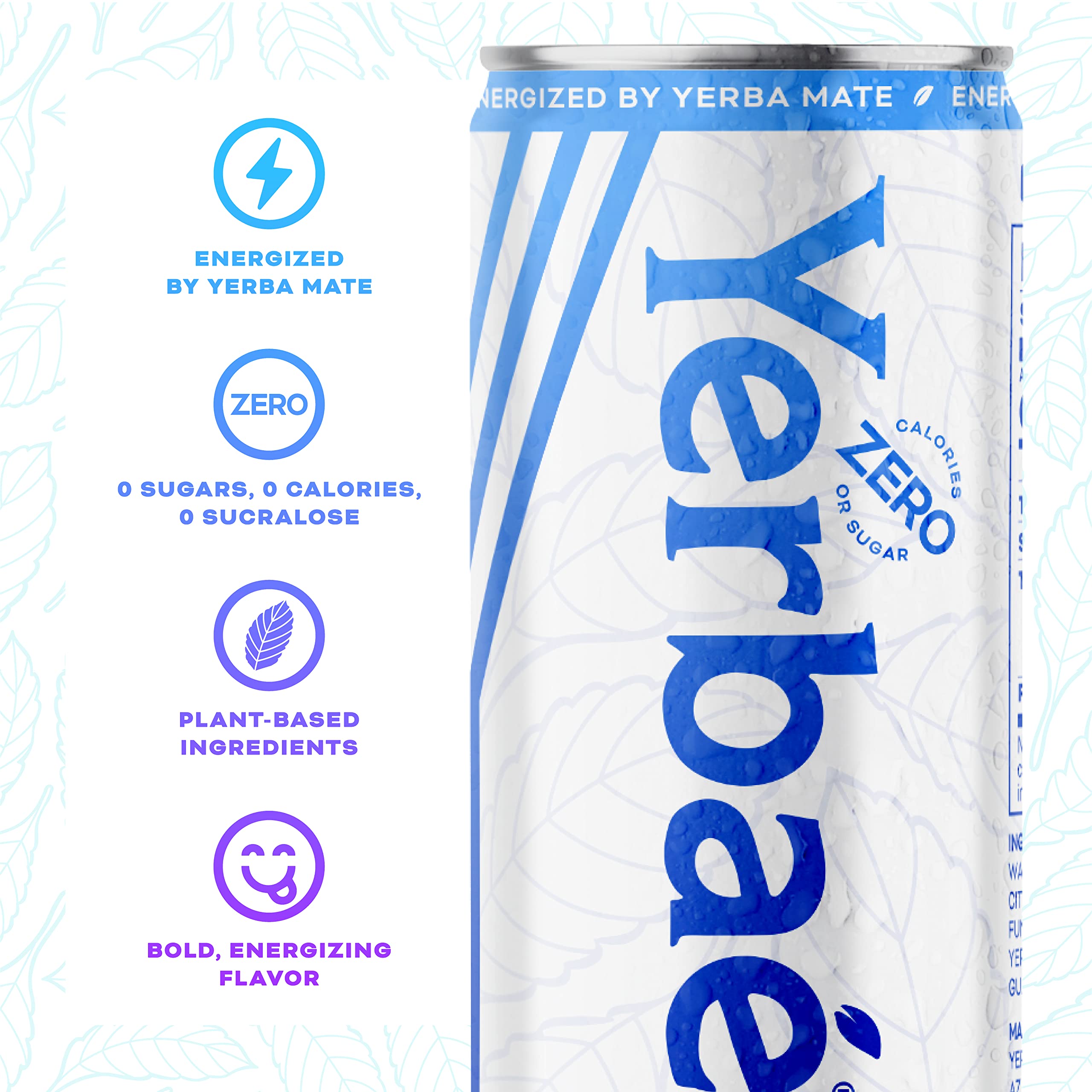 Yerbaé Energy Seltzer Pineapple Coconut can — bold tropical flavor, zero calories.