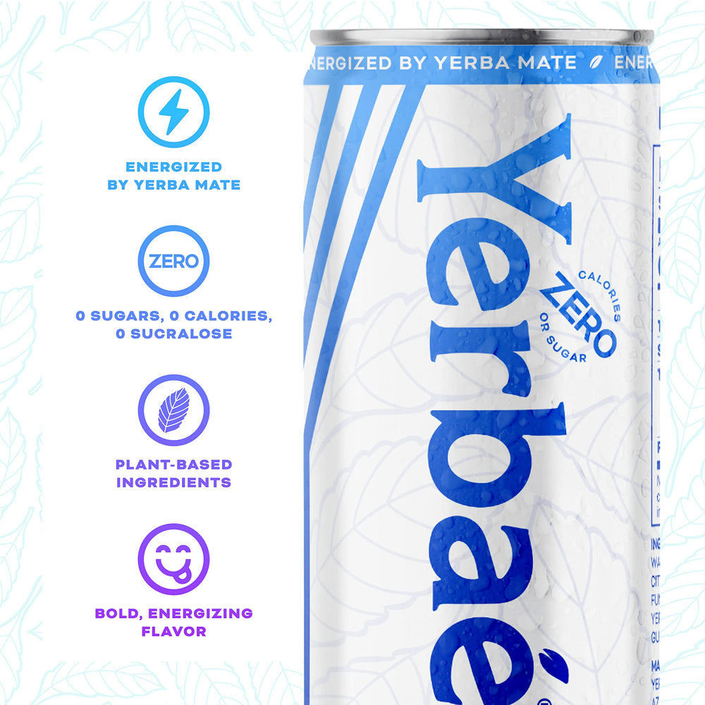 Yerbae Pomegranate Berry can offers crisp, zero-calorie refreshment.