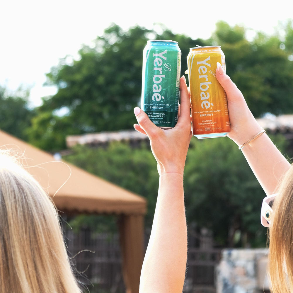 Yerbaé stevia-sweetened blend close-up—plant-based ingredients you can pronounce.